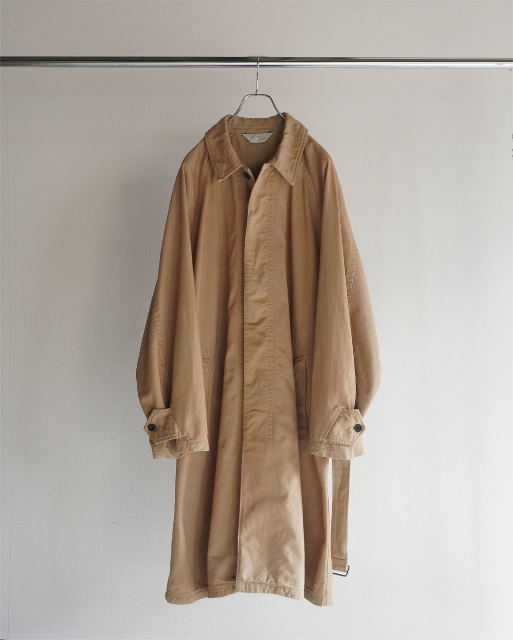 DRILL BALMACAAN COAT(BEIGE)