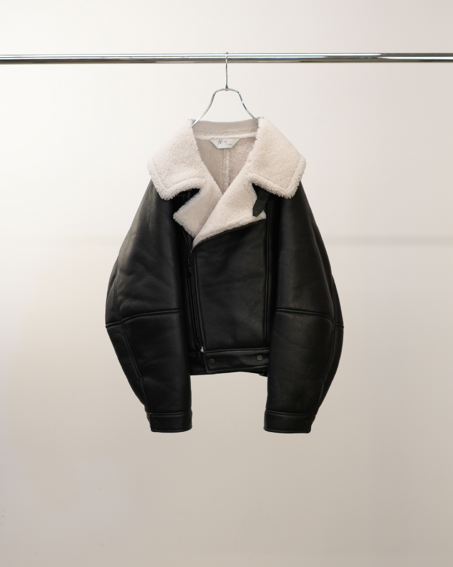 MOUTON DOUBLE JACKET(WHITE×BLACK) – ANCELLM MOUTON DOUBLE JACKET(WHITE×BLACK) – ANCELLM