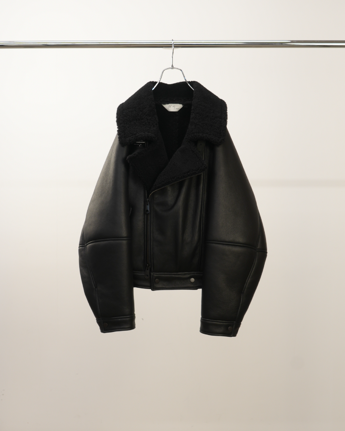 MOUTON DOUBLE JACKET(BLACK×BLACK)