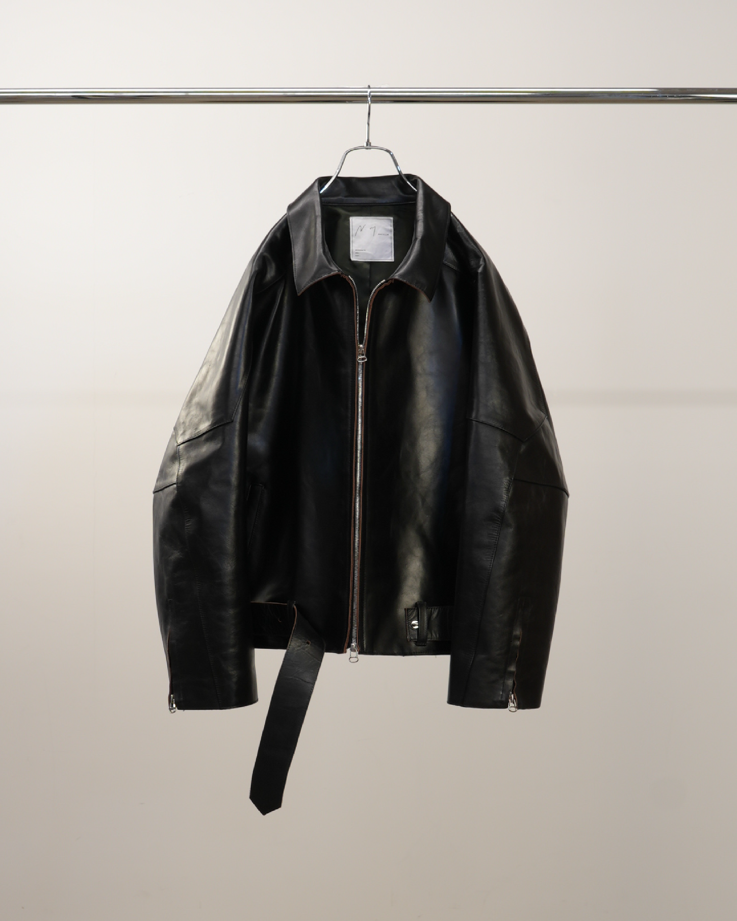 サイズ1 Ancellm H.L ZIP UP JACKET レザージャケット H.L ZIP UP JACKET – ANCELLM