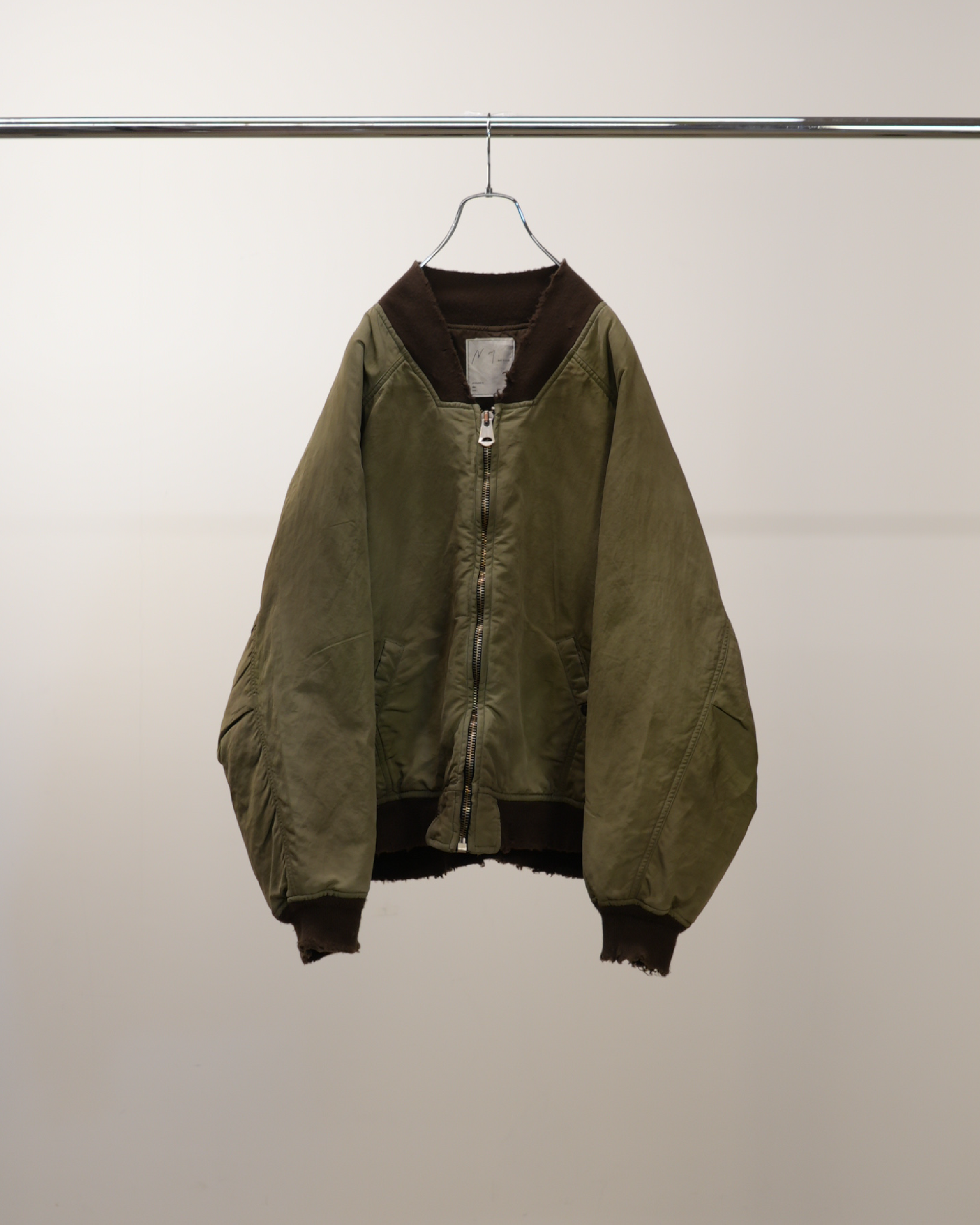 FADED BOMBER JACKET(KHAKI) – ANCELLM