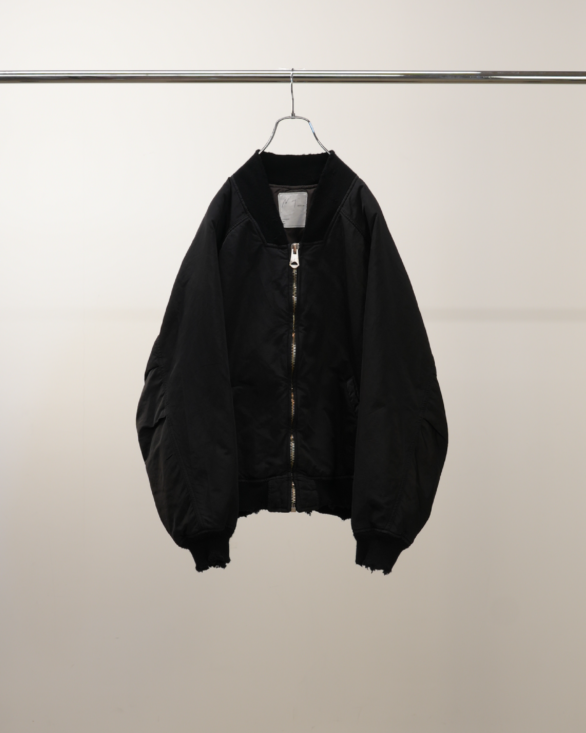 FADED BOMBER JACKET(BLACK) – ANCELLM