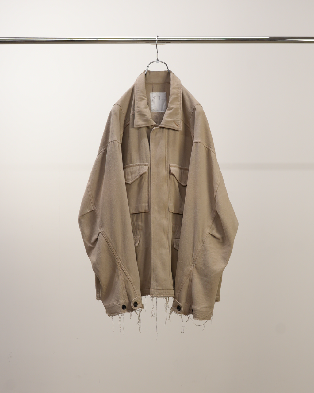 SILK SUEDE FIELD JACKET(SAND) – ANCELLM SILK SUEDE FIELD JACKET(SAND) – ANCELLM