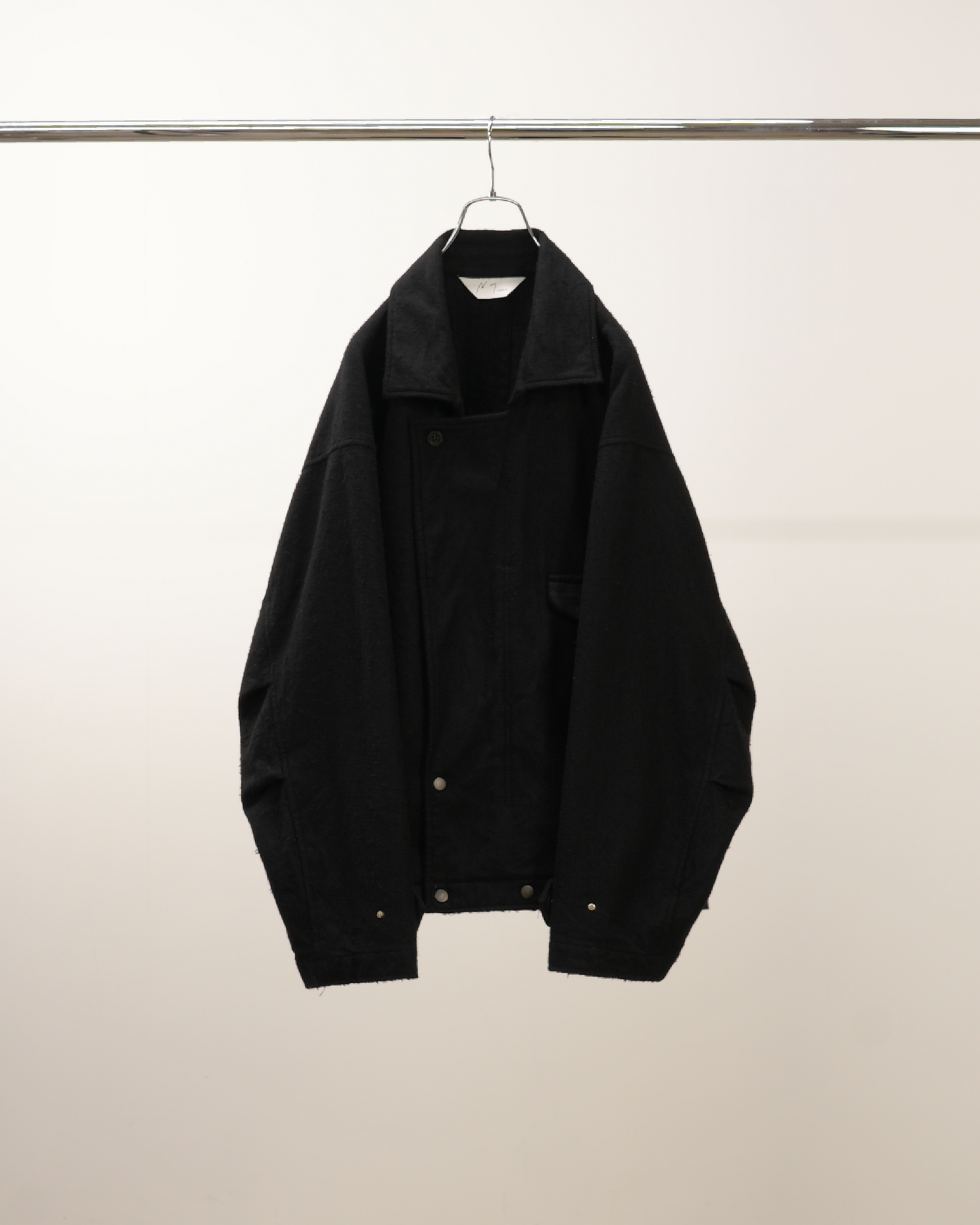PILLING WOOL DOUBLE BLOUSON(BLACK)