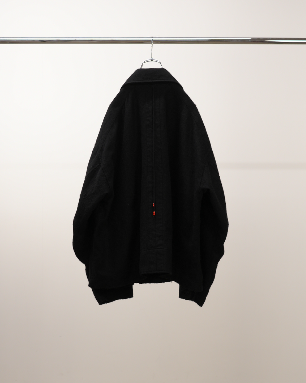 PILLING WOOL DOUBLE BLOUSON(BLACK)