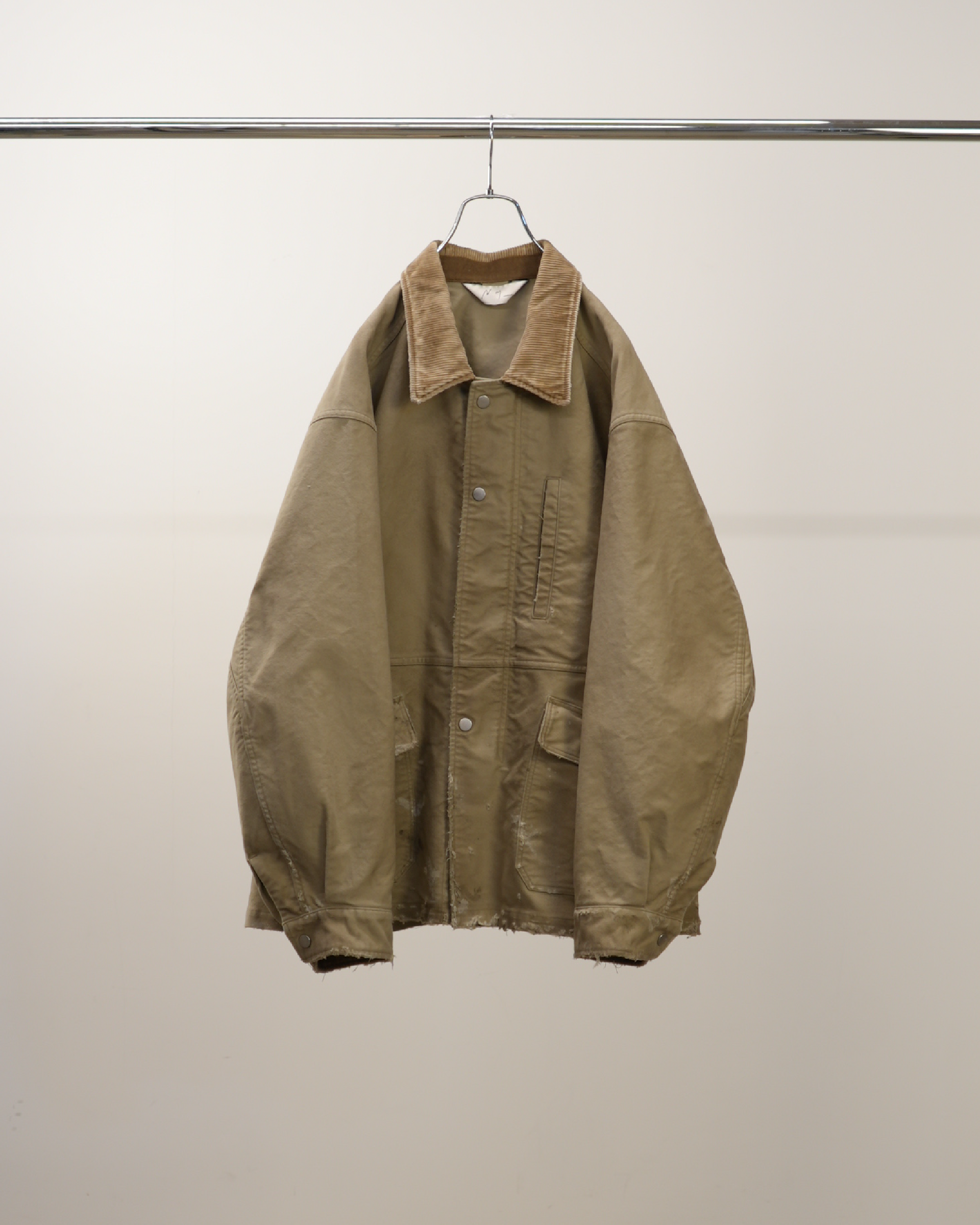 ジャケット・アウター ANCELLM MOLESKIN WORK JACKET(BEIGE) ANC-JK64-1.png?v=1757532118&