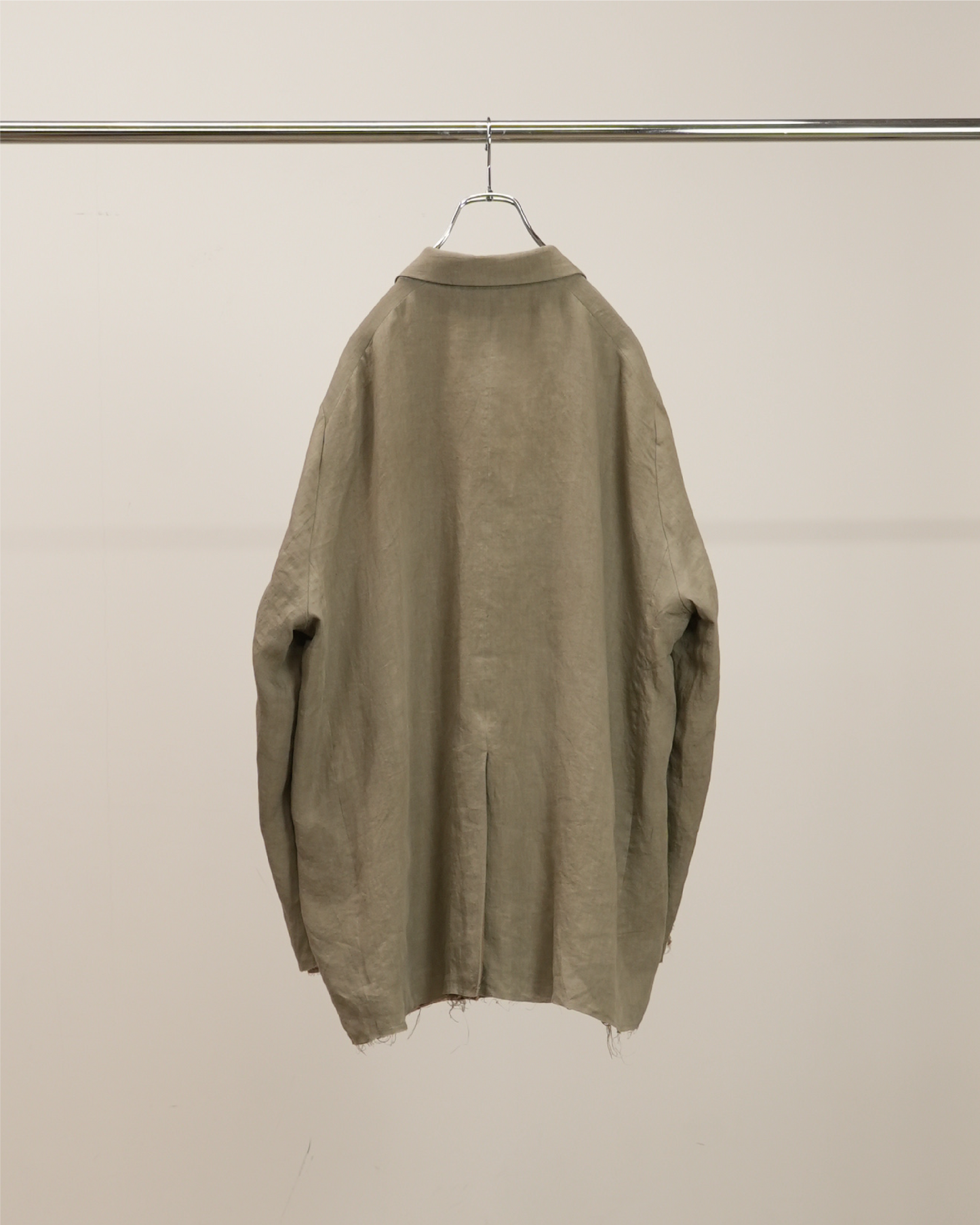 100/S LINEN TAILORED JACKET(KHAKIBEIGE)