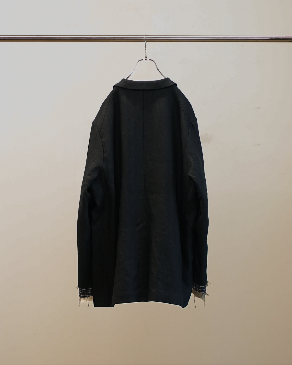 LAYERED TAILORED JACKET(BLACK)