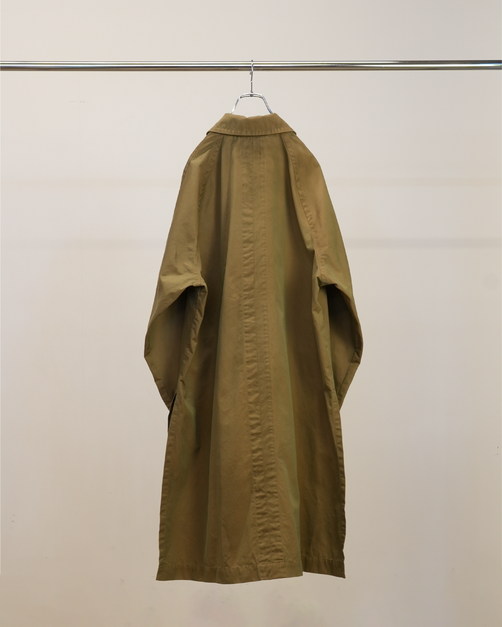 SINGLE BREASTED COLLAR COAT(BEIGE)