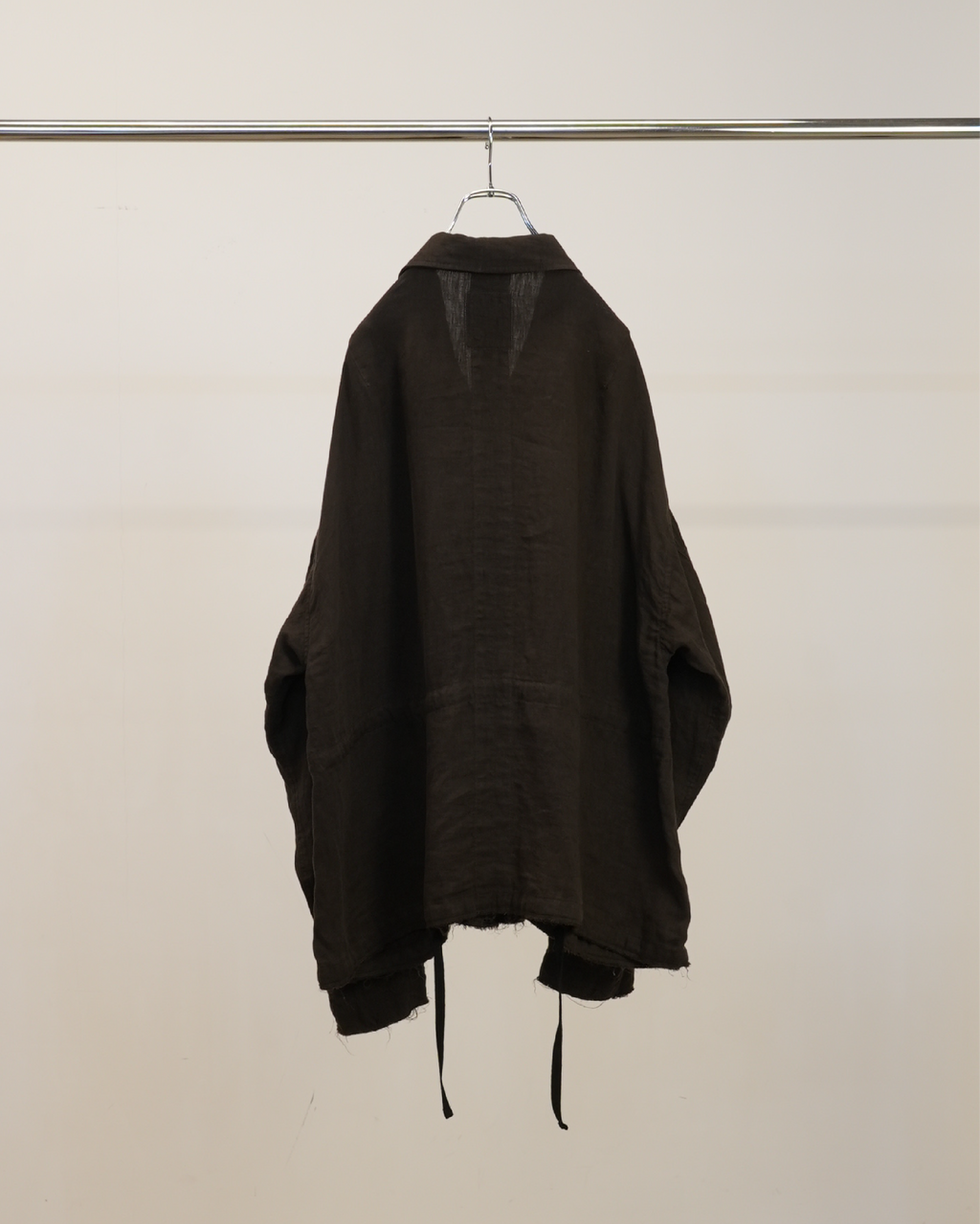 100/S LINEN FIELD JACKET(BROWN)