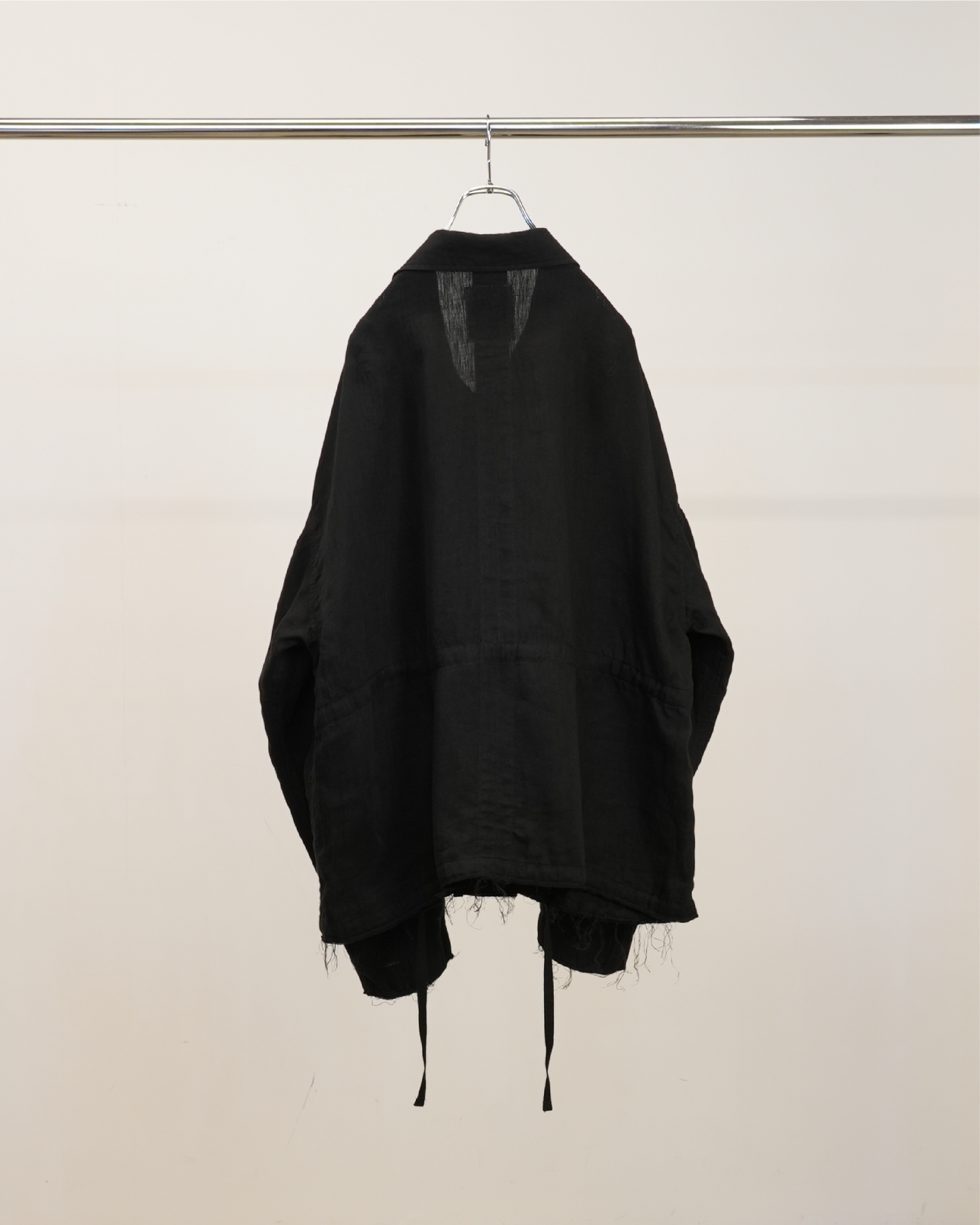 100/S LINEN FIELD JACKET(BLACK)