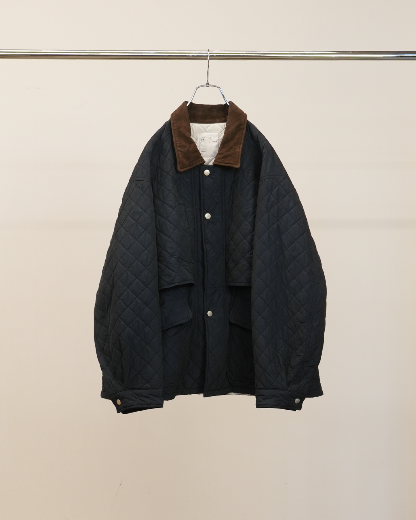 NYLON QUILTING JACKET(NAVY)