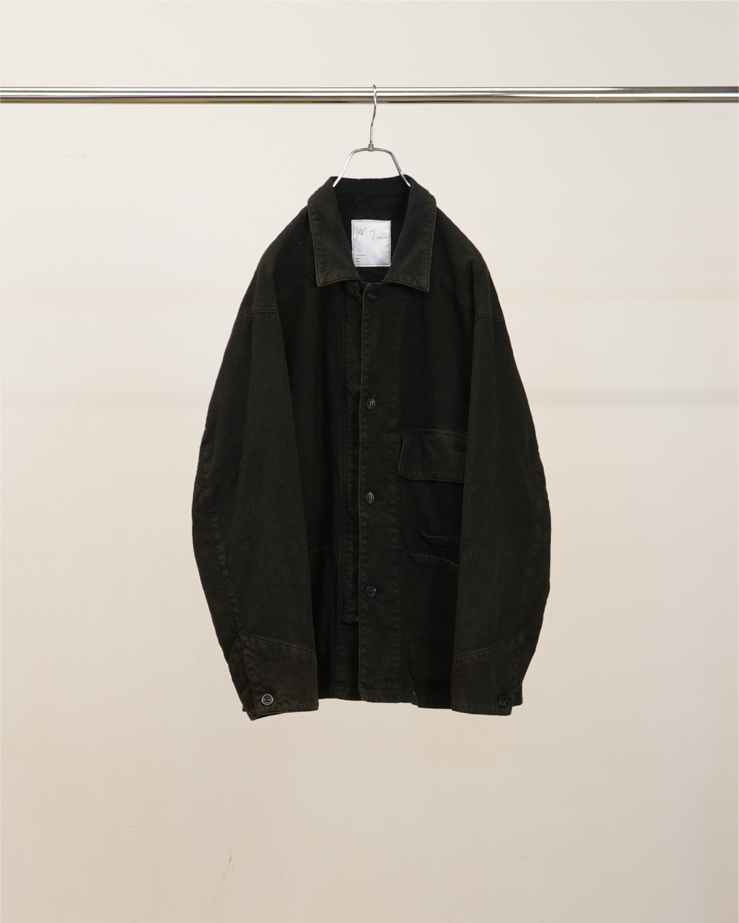 C/R DUCK COVERALL JACKET(BLACK)