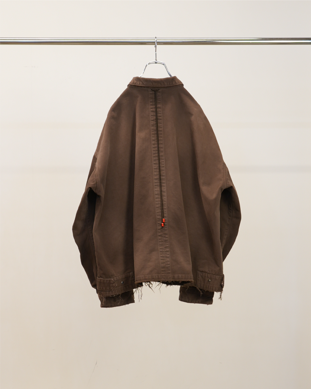 HIGHCOUNT DRILL AGING JACKET(BROWN)