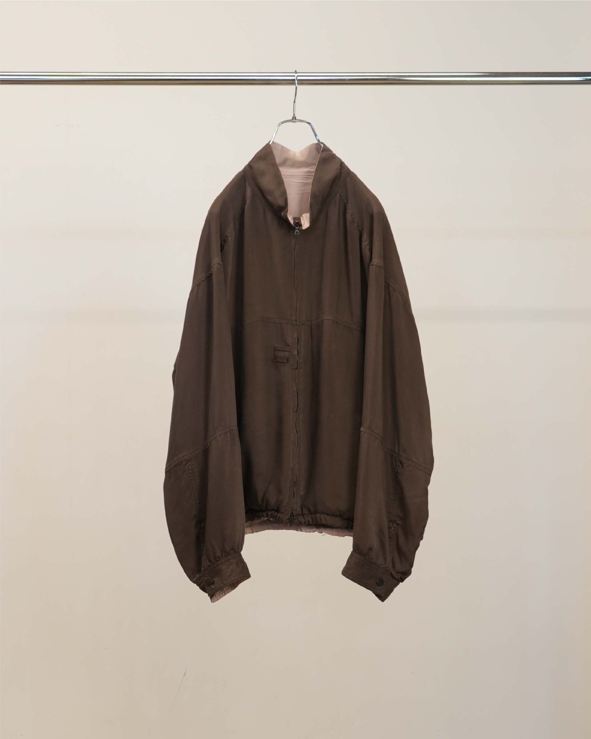 CUPRO REVERSIBLE JACKET(BROWN) – ANCELLM