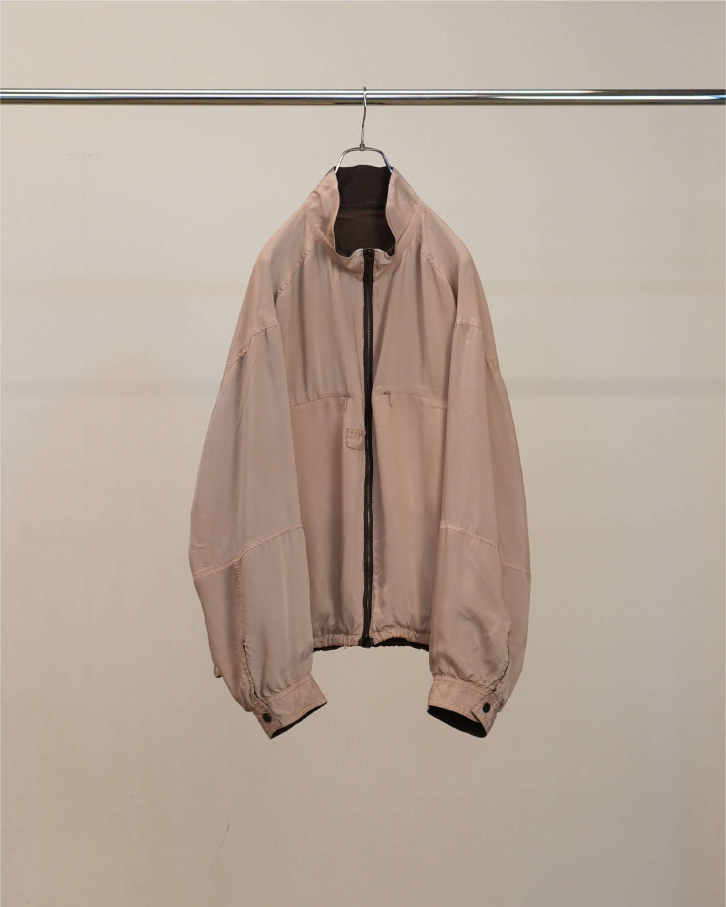 CUPRO REVERSIBLE JACKET(BROWN)