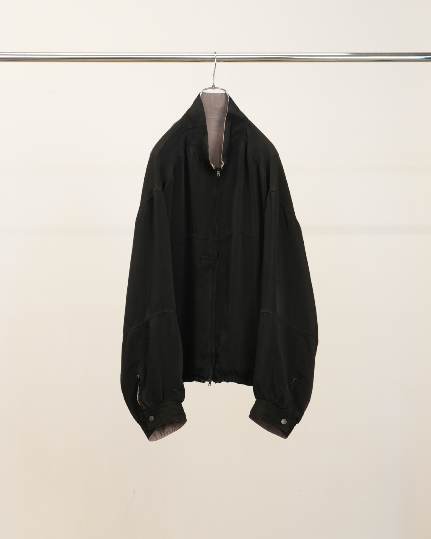 CUPRO REVERSIBLE JACKET(BLACK)