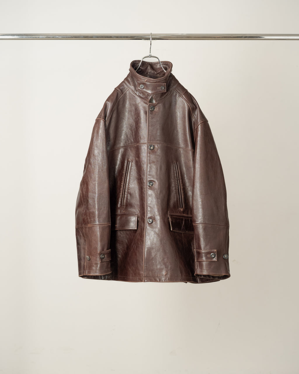 H.L HALF COAT(BROWN)