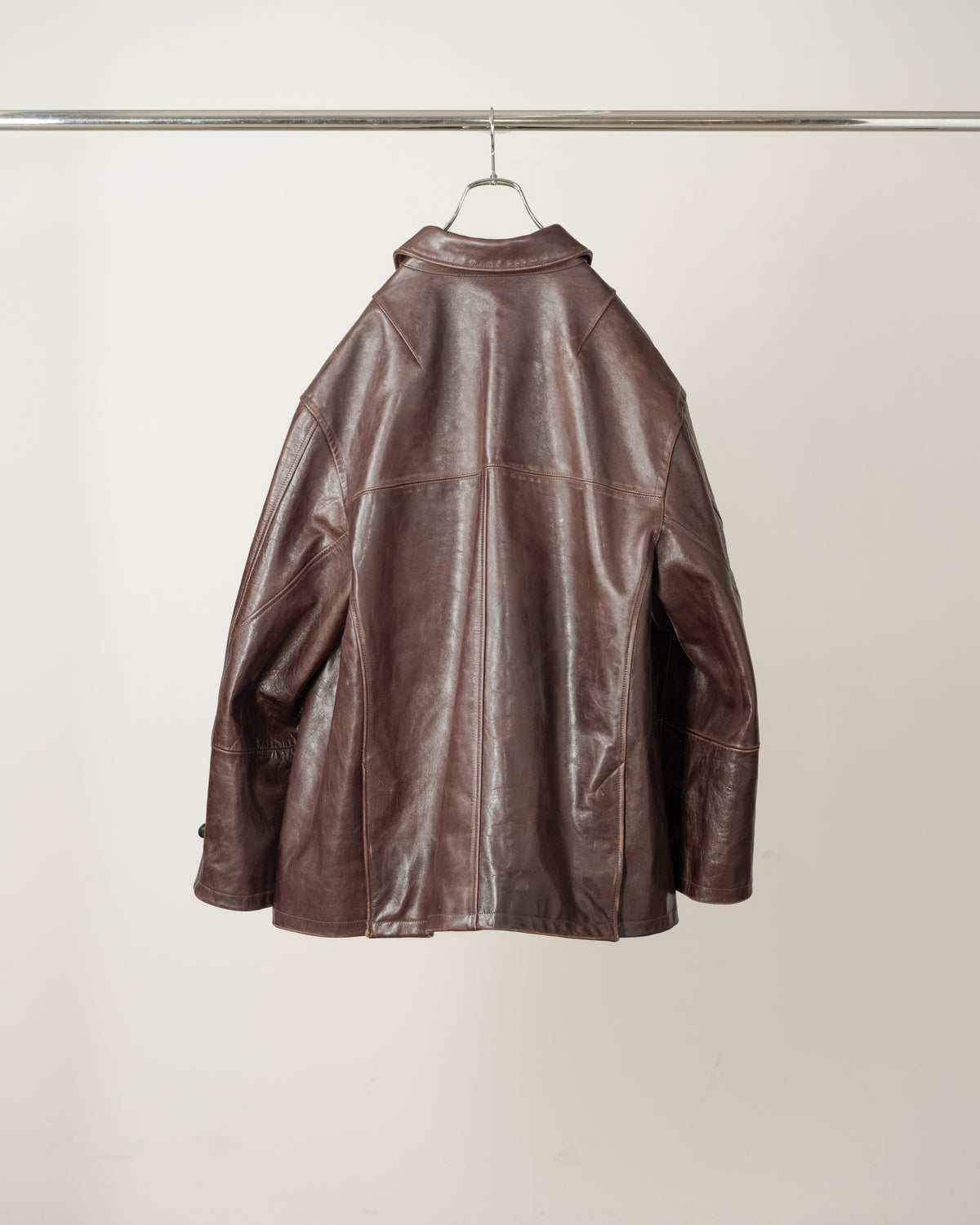 H.L HALF COAT(BROWN)