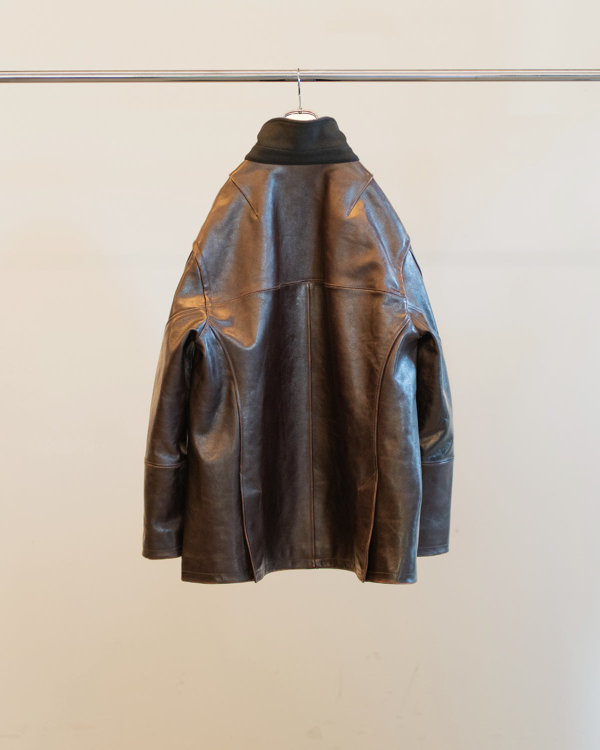 H.L HALF COAT(BROWN)