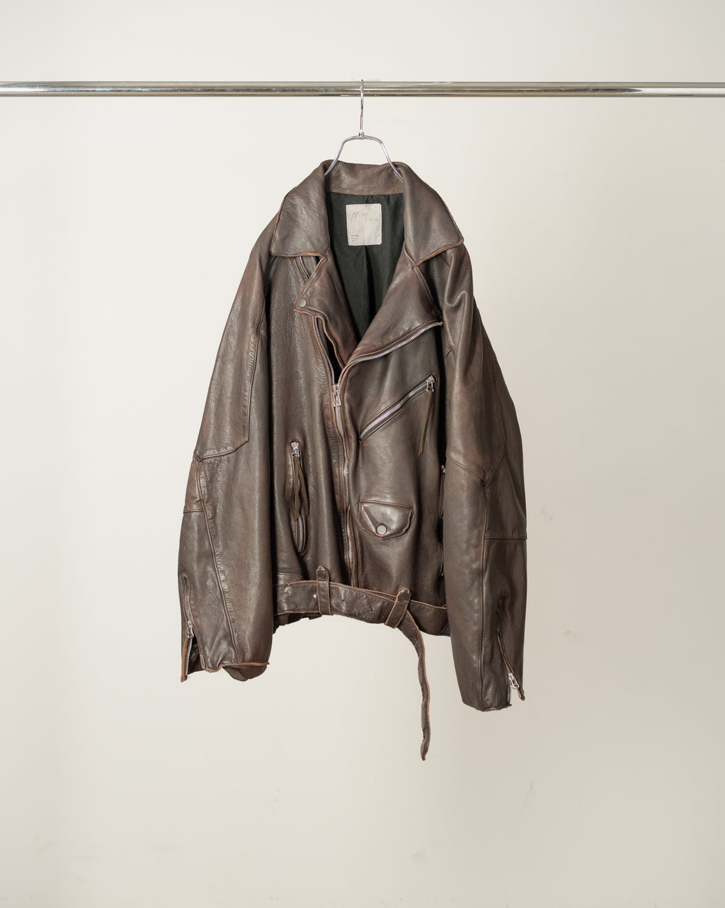 AGING H.L BELTED JACKET(D.BRICK)