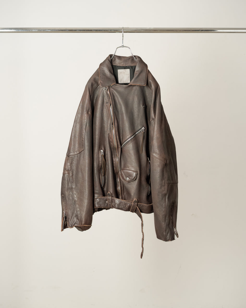 AGING H.L BELTED JACKET(D.BRICK)