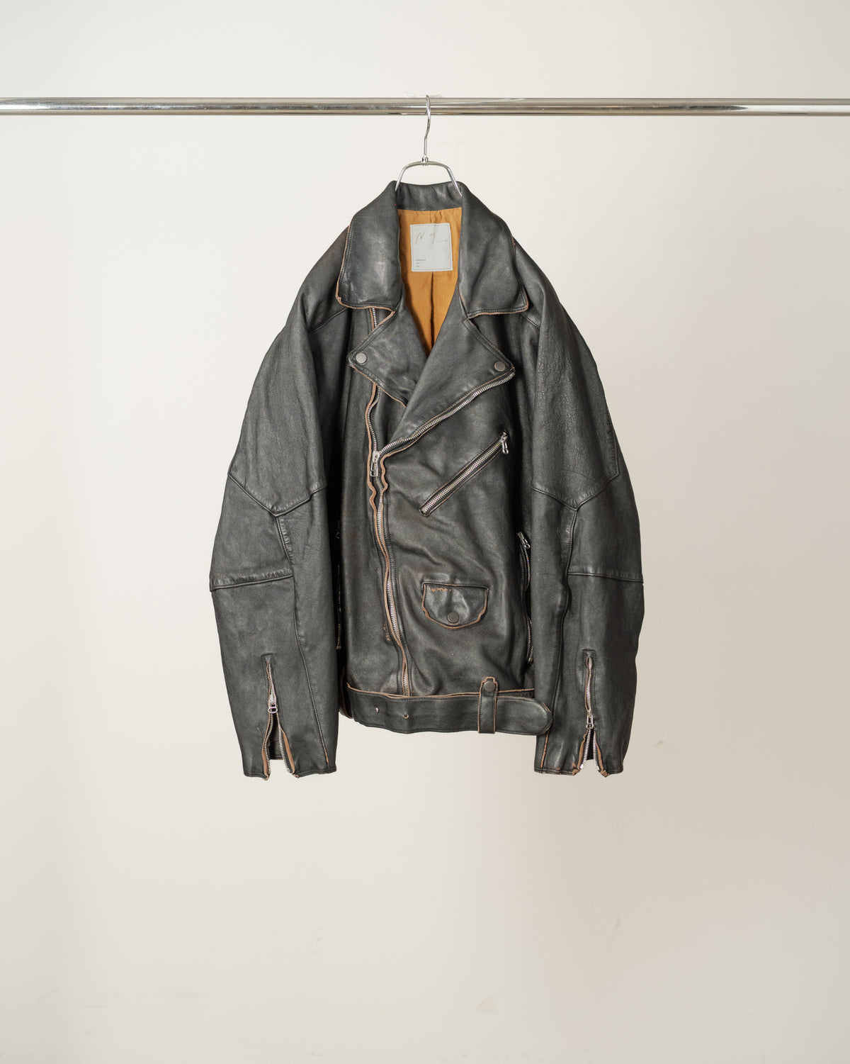 AGING H.L BELTED JACKET(BLACK)