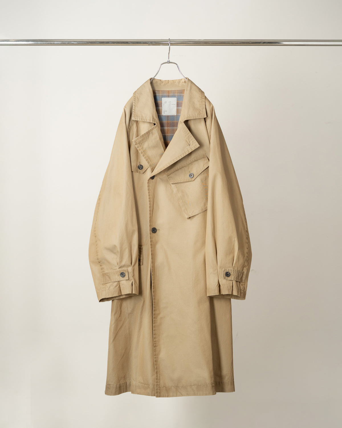 AGING COTTON M.C COAT(BEIGE)