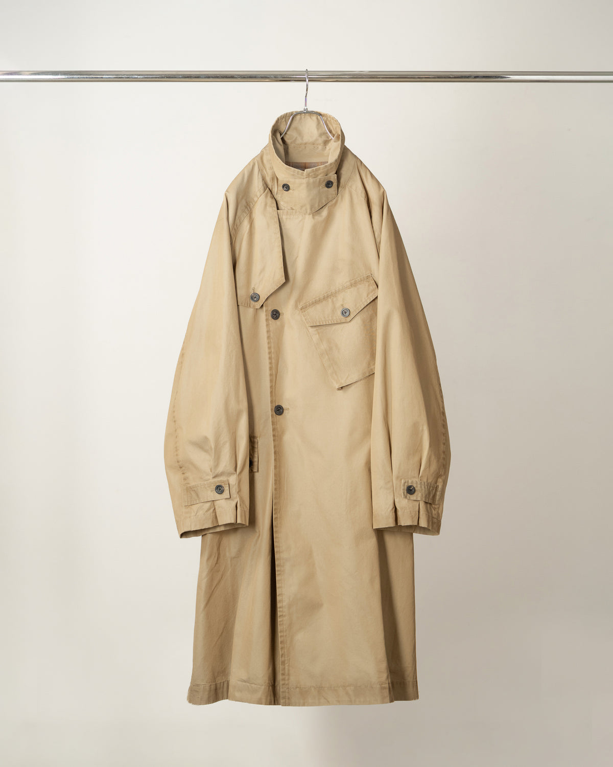 AGING COTTON M.C COAT(BEIGE)