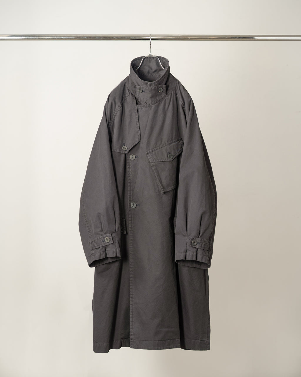 AGING COTTON M.C COAT(BLACK)