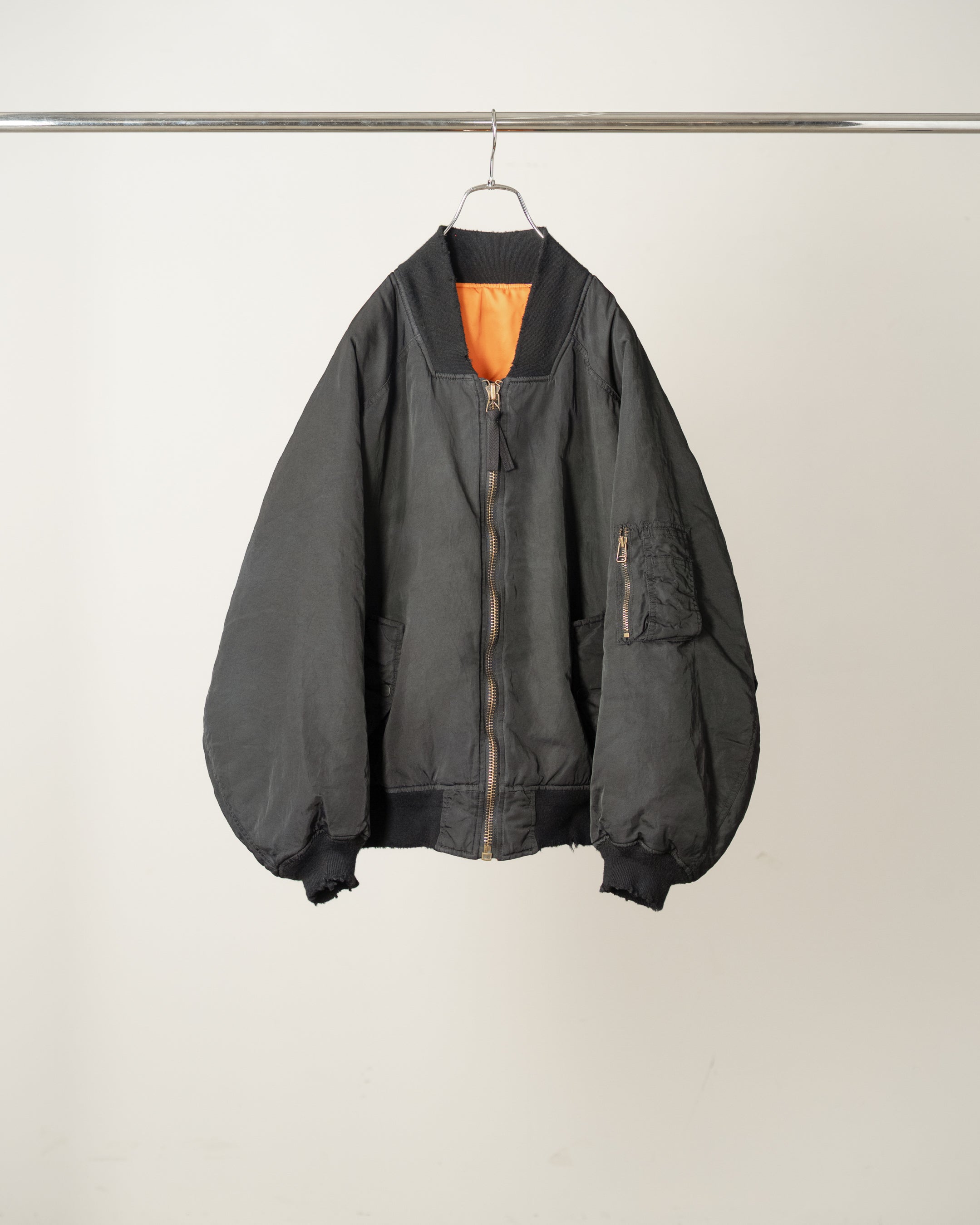 AGING BOMBER JACKET(BLACK) – ANCELLM