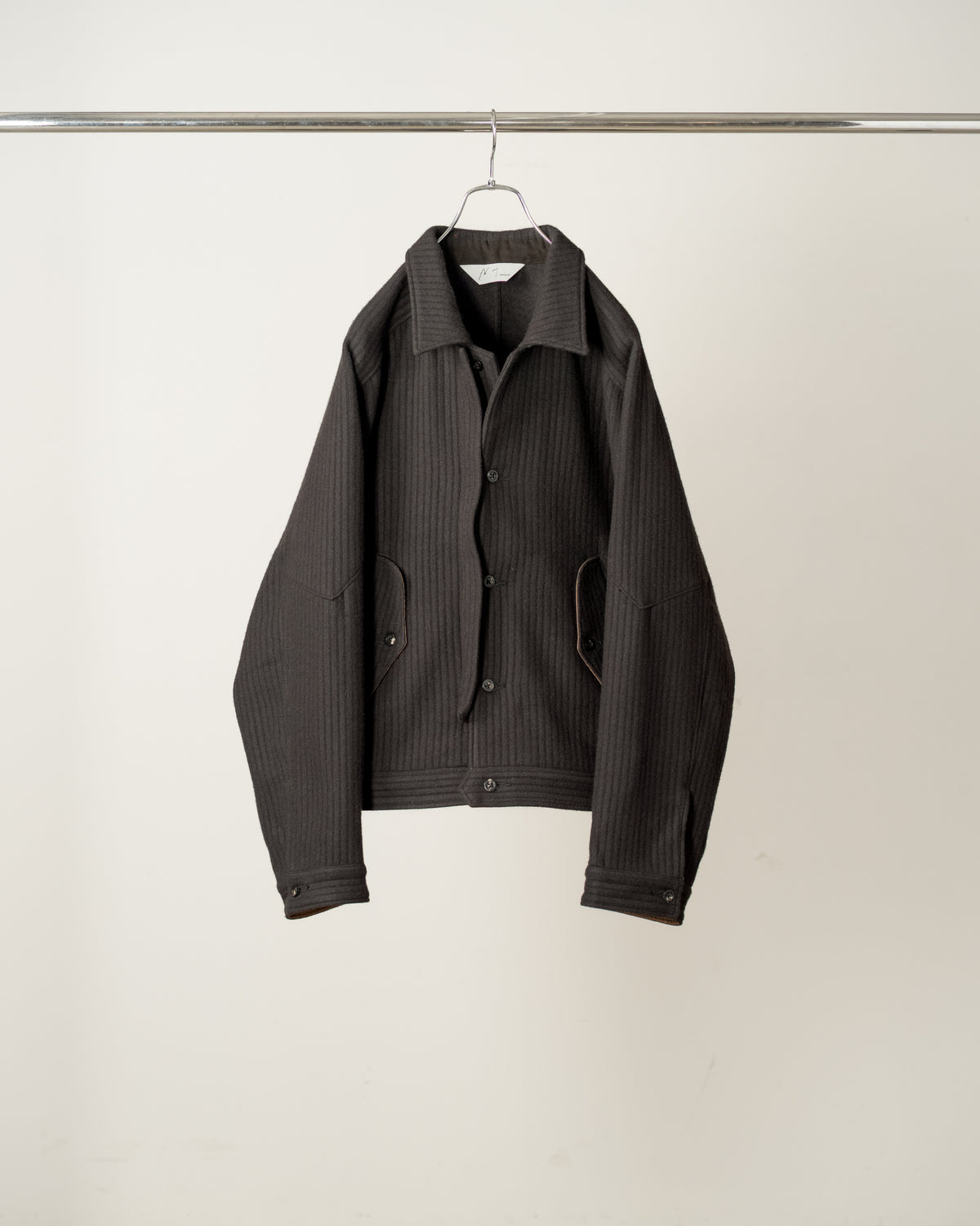 140's WOOL PIQUE JACKET(BLACK)