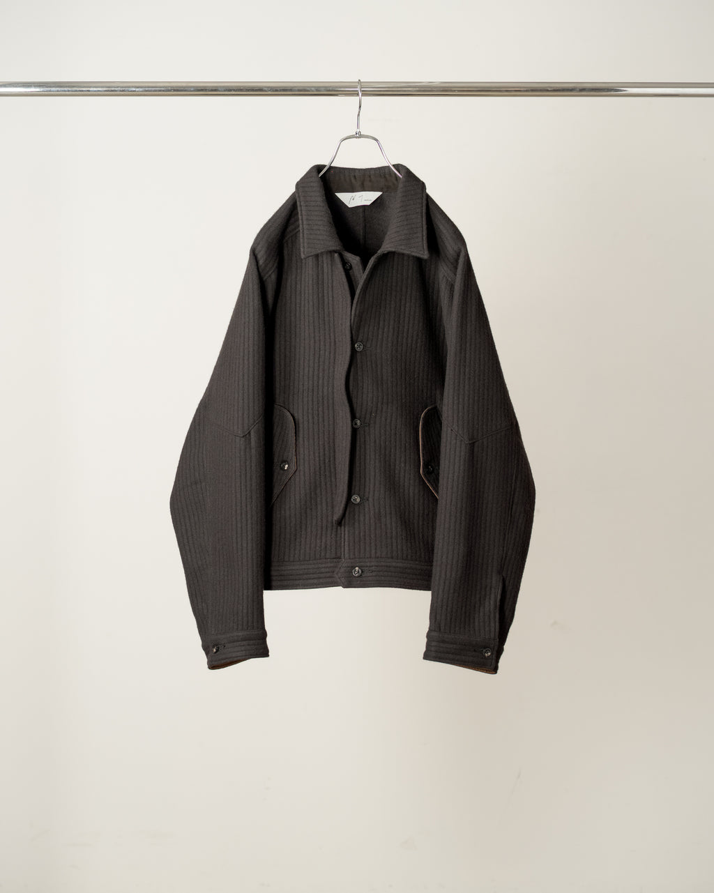 140's WOOL PIQUE JACKET(BLACK)