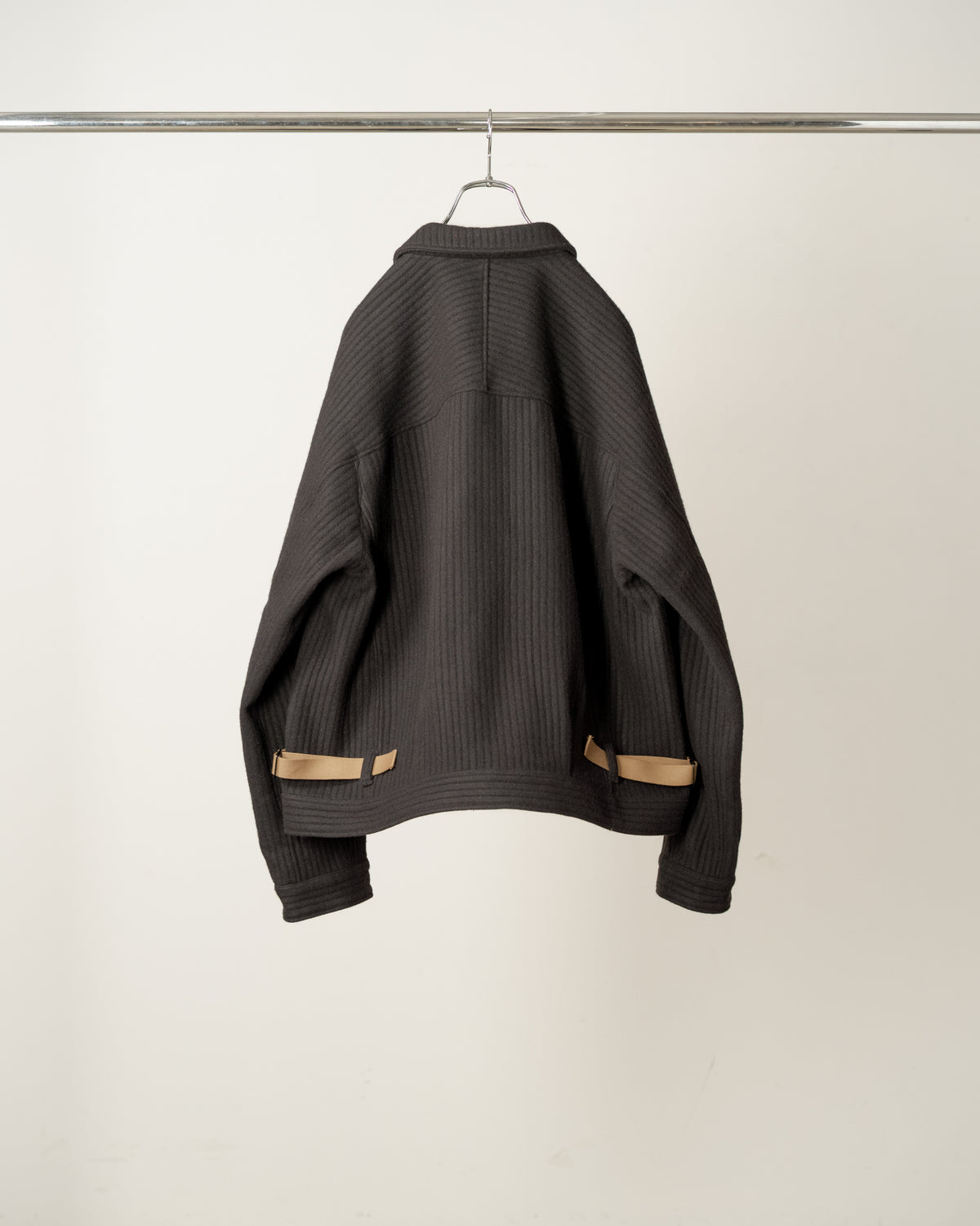 140's WOOL PIQUE JACKET(BLACK)