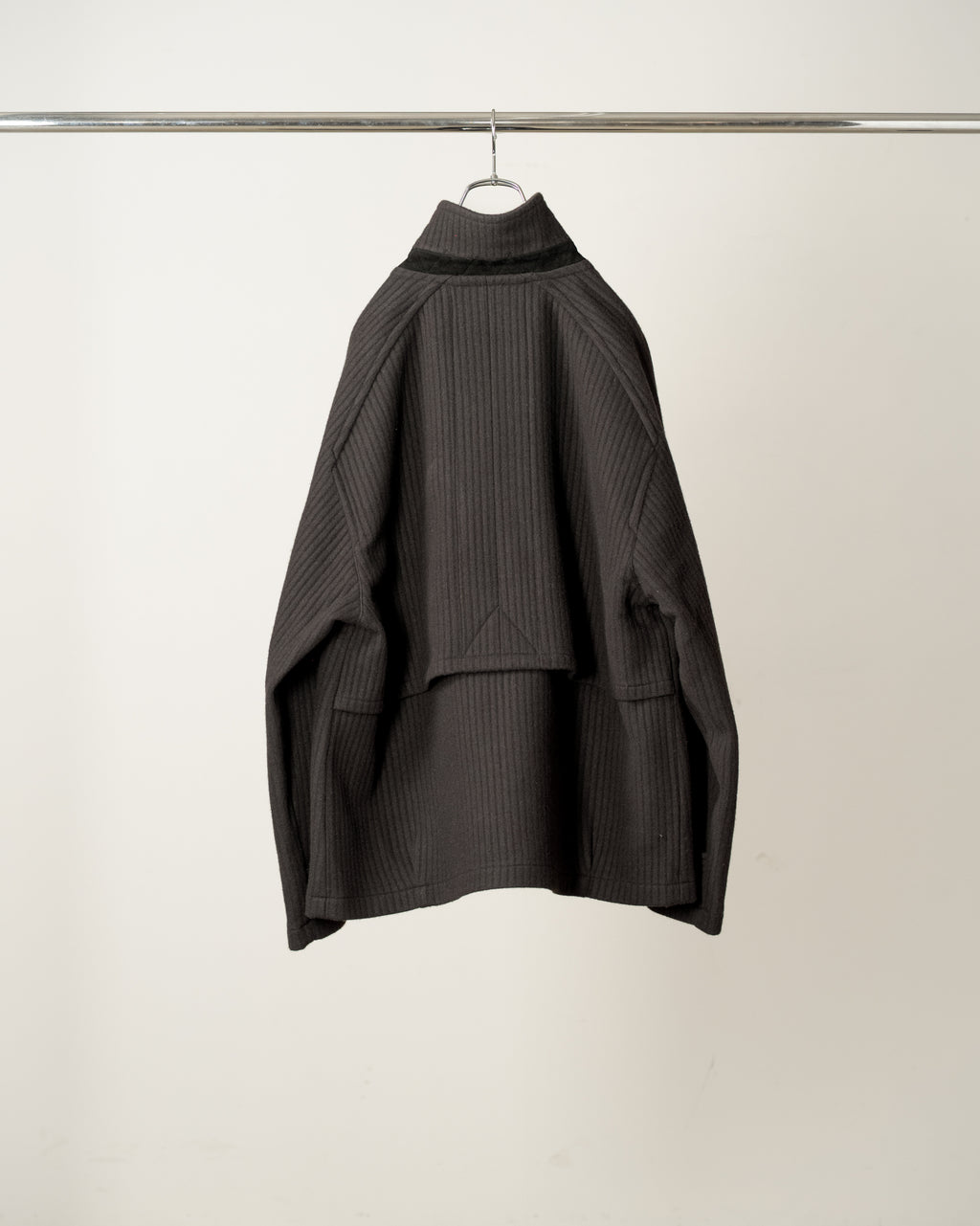 140's WOOL PIQUE WORK JACKET(BLACK)