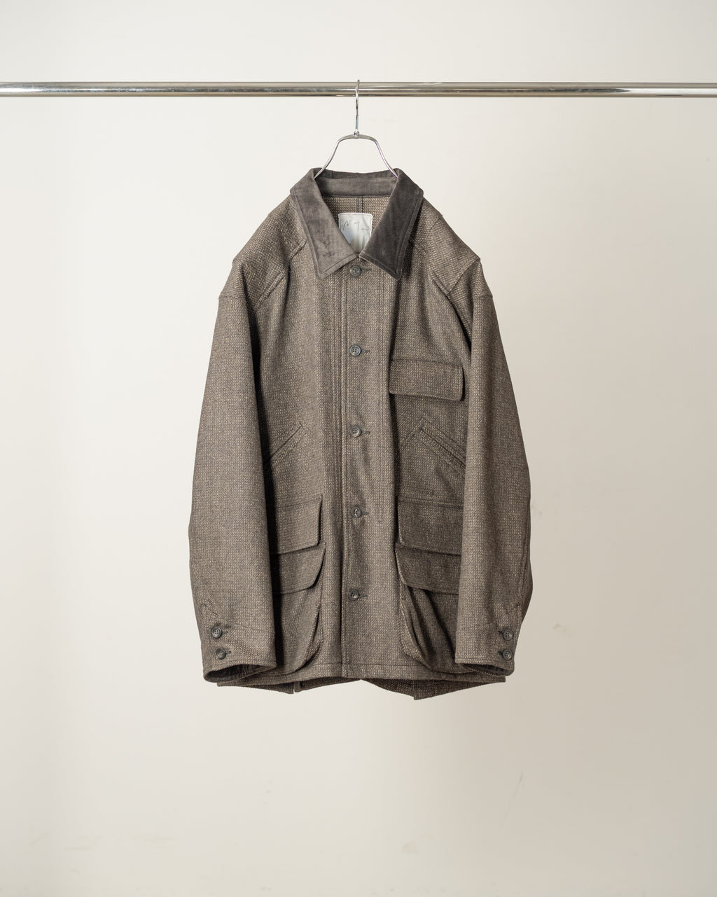 WOOL BLANKET HUNTING JACKET(D.BROWN)