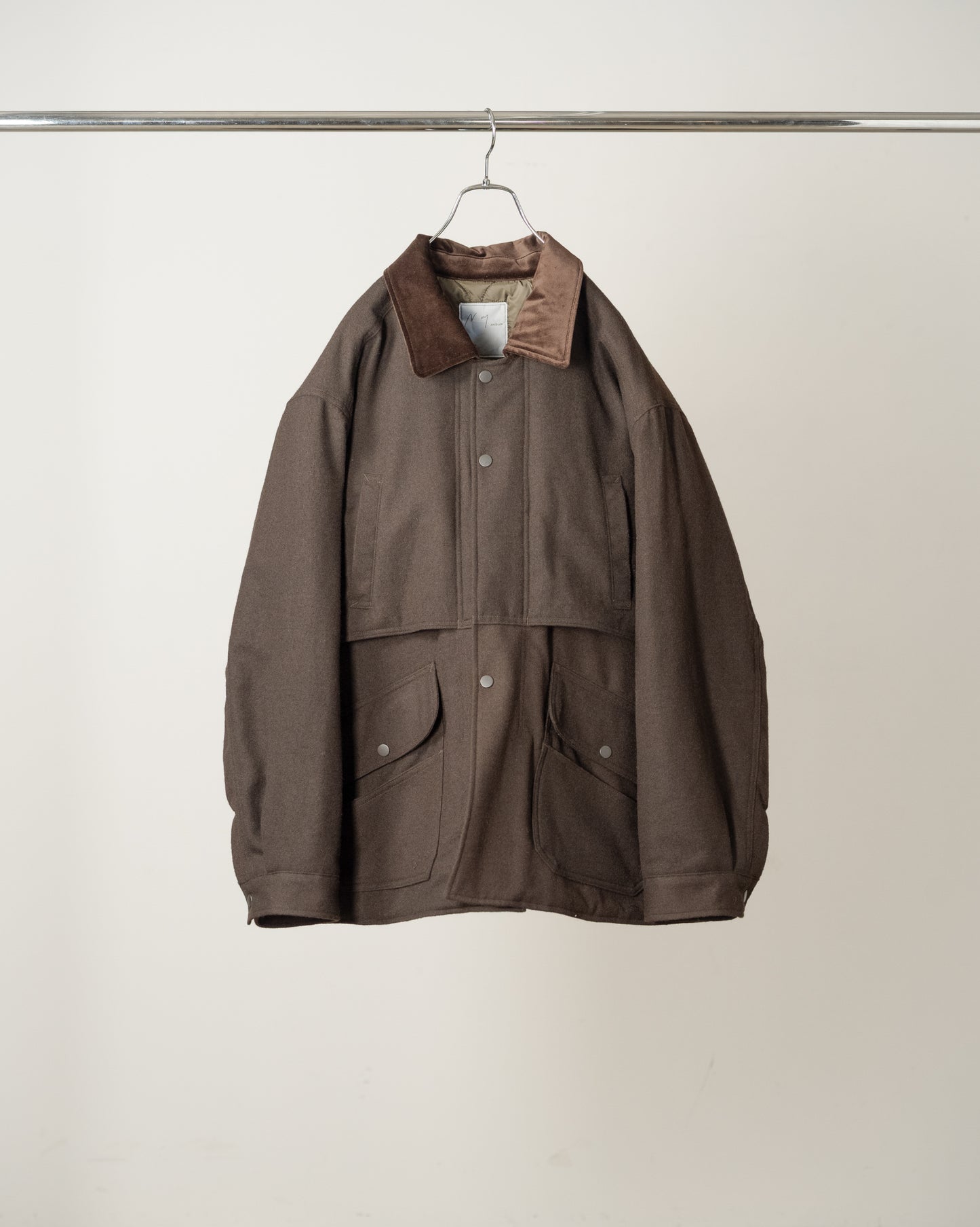 WOOL HALF JACKET(BROWN)