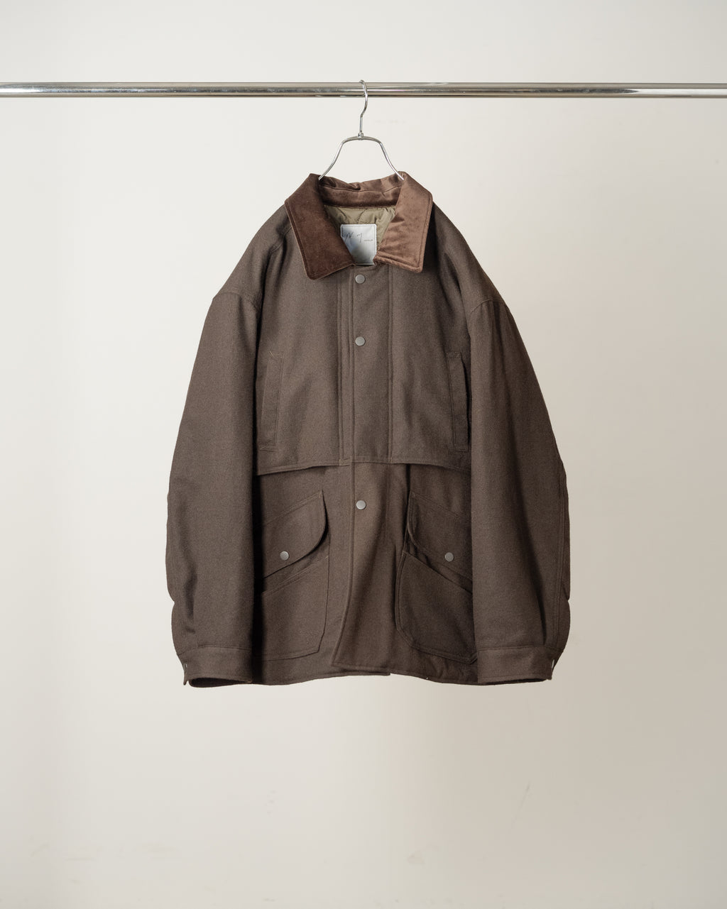 WOOL HALF JACKET(BROWN)