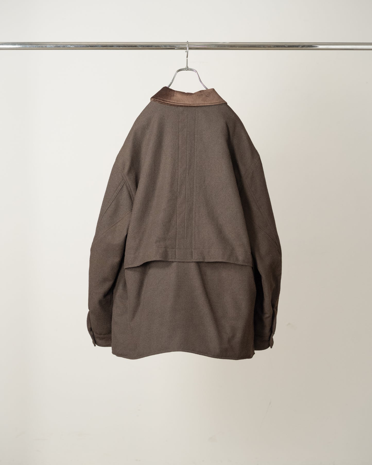 WOOL HALF JACKET(BROWN)