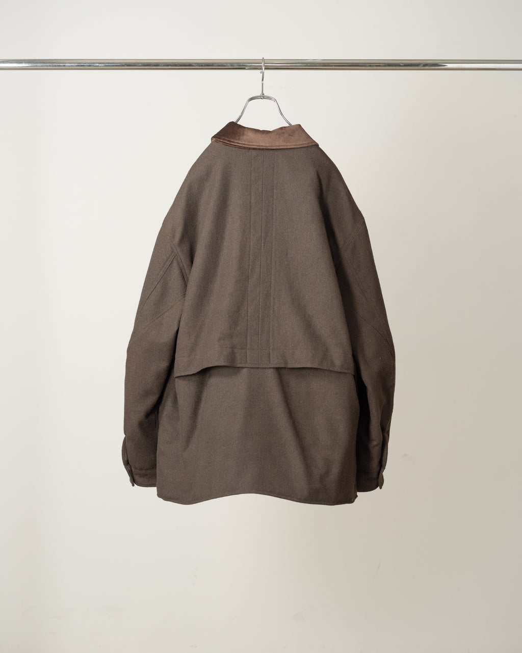 WOOL HALF JACKET(BROWN)