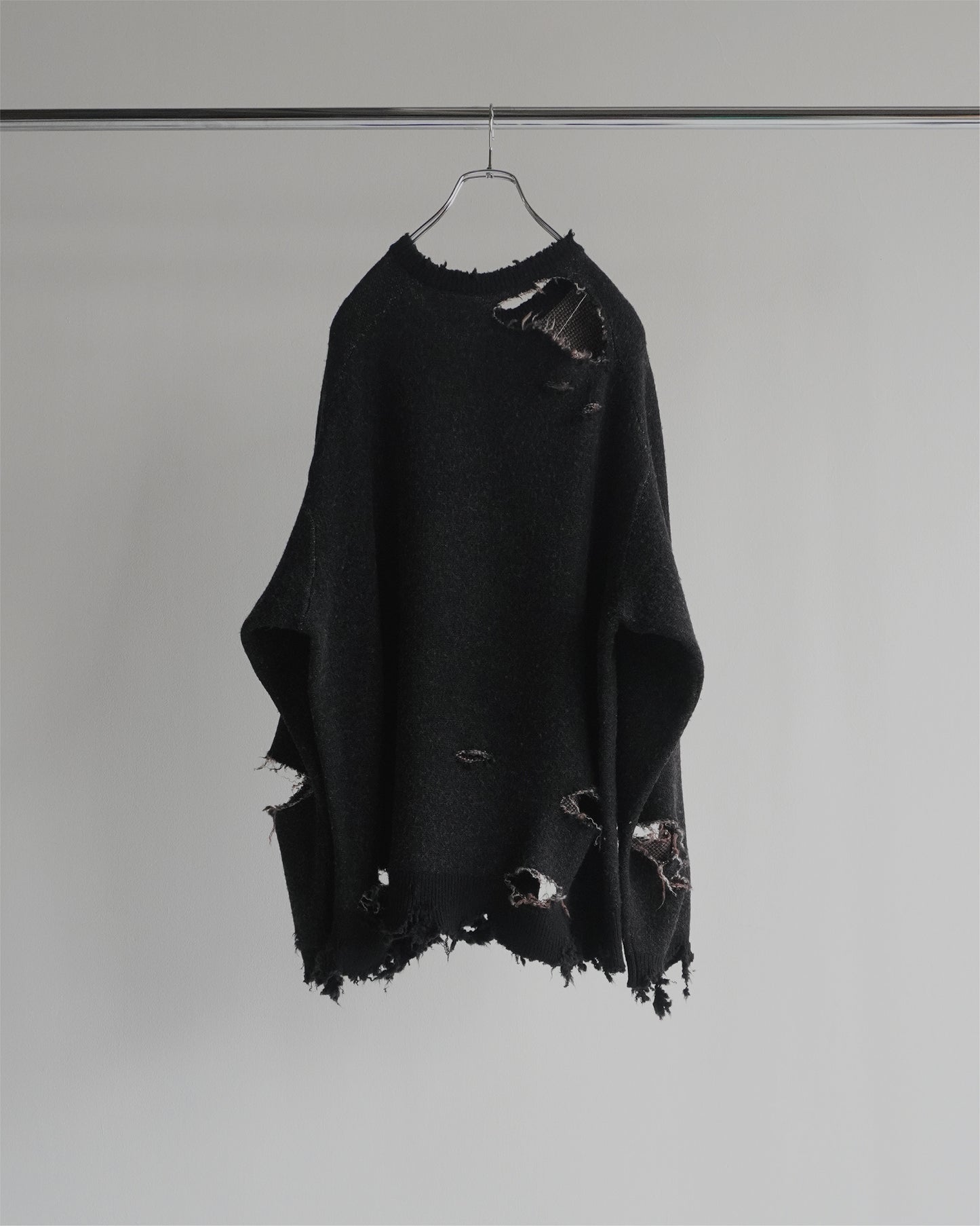 DAMAGE KNIT(BLACK)