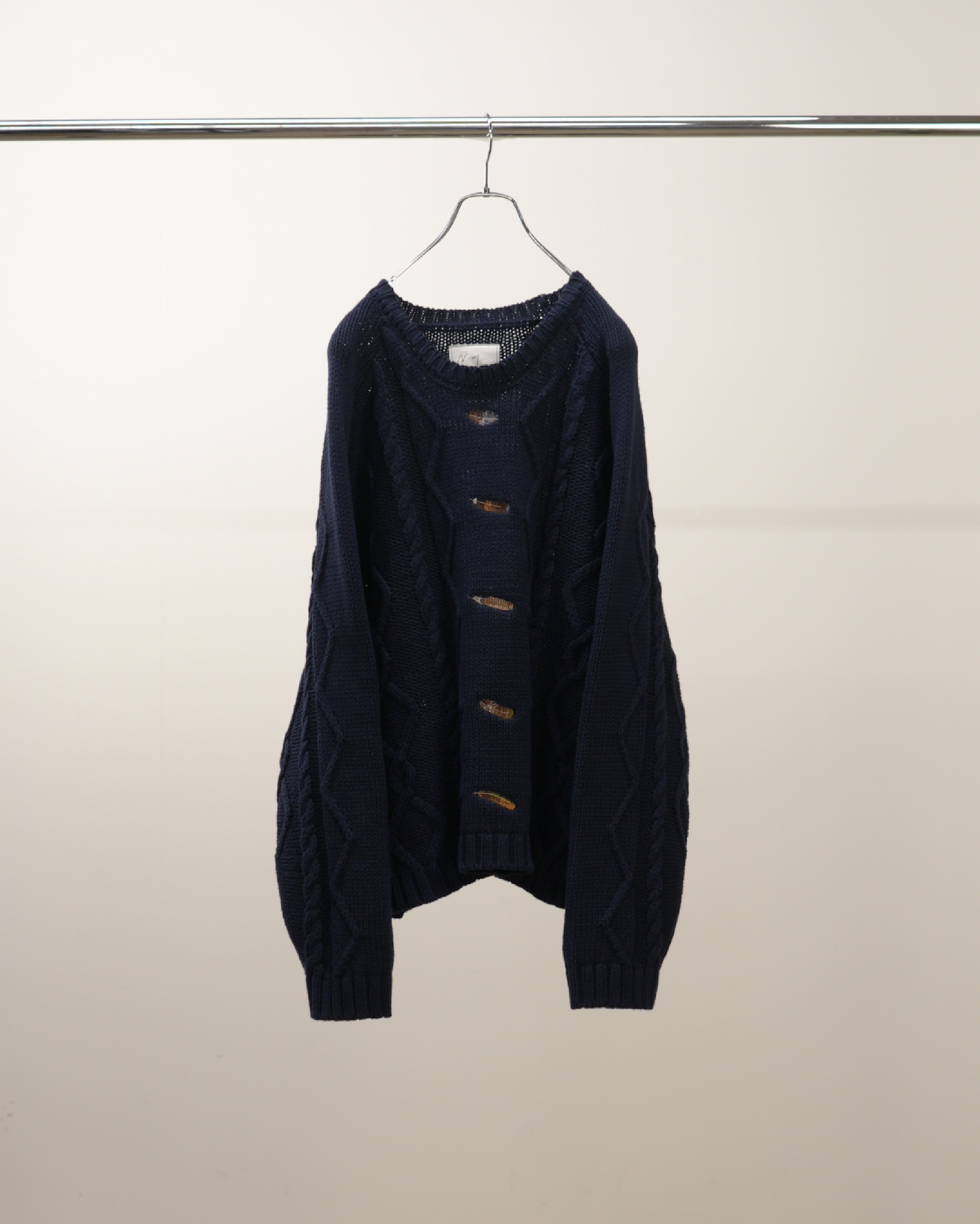ANCELLMアンセルム DS KNIT ANCELLM(アンセルム) MESH KNITメッシュのニットセーターANC