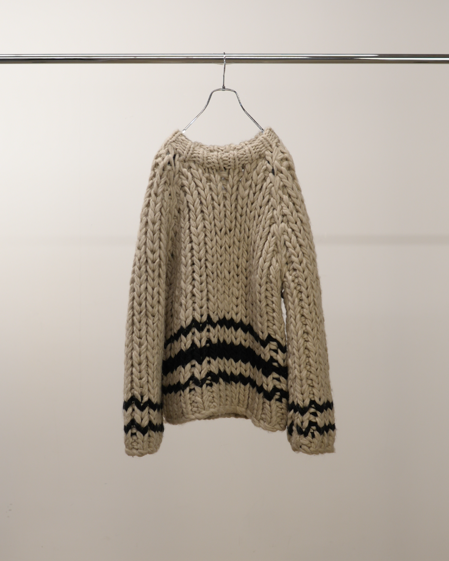 CHUNKY KNIT(BEIGE)