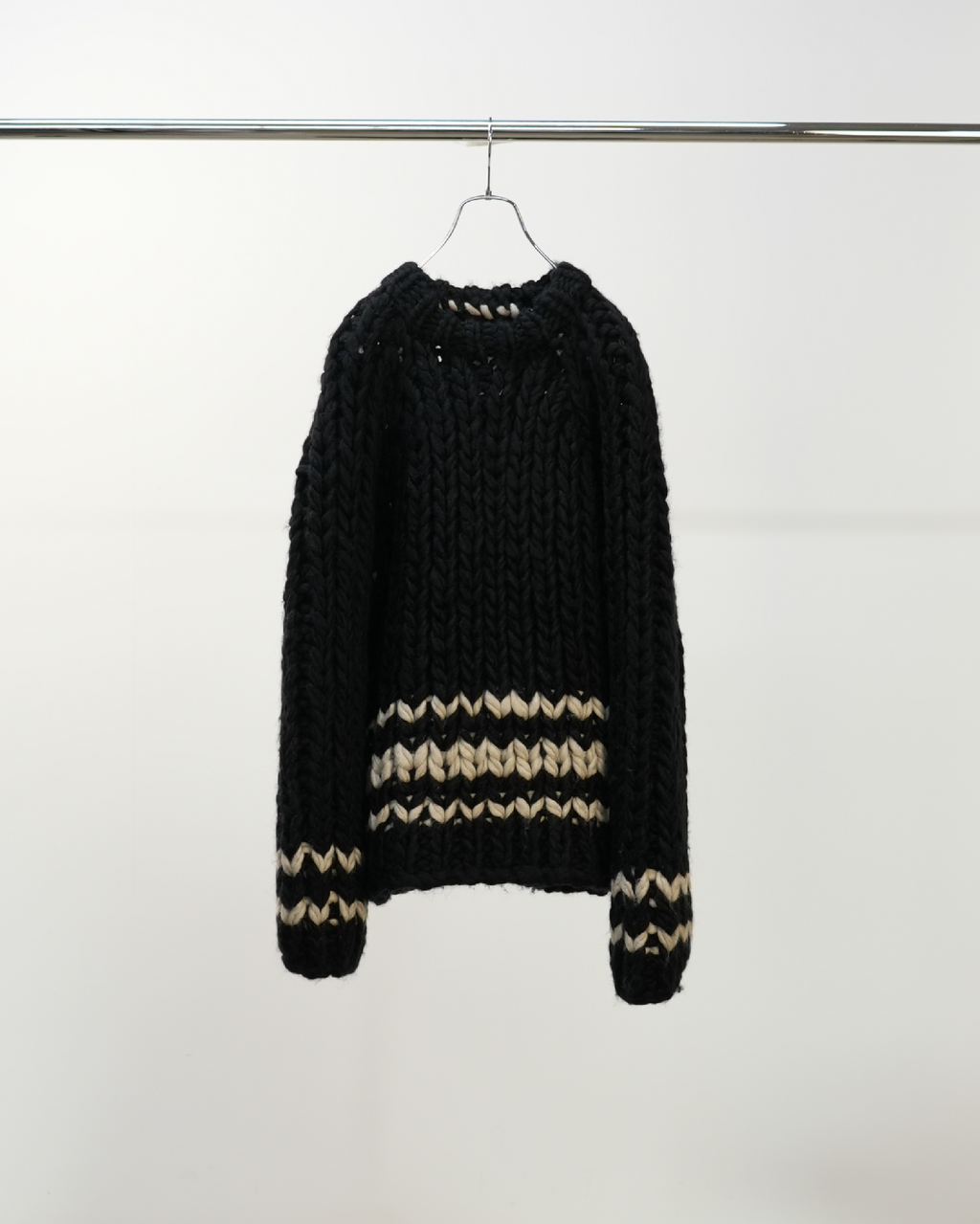 CHUNKY KNIT(BLACK)