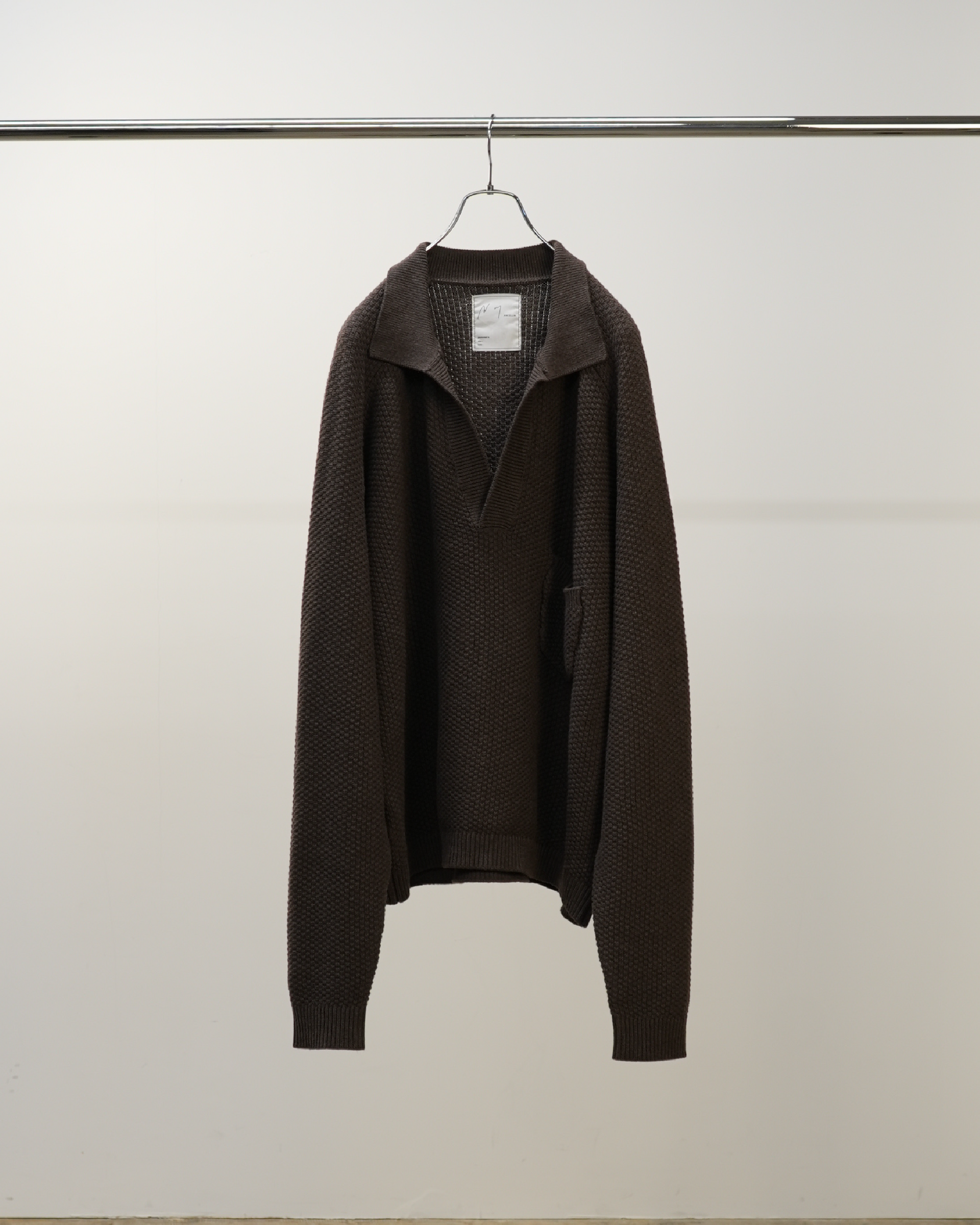 SKIPPER KNIT(BROWN) – ANCELLM SKIPPER KNIT(BROWN) – ANCELLM