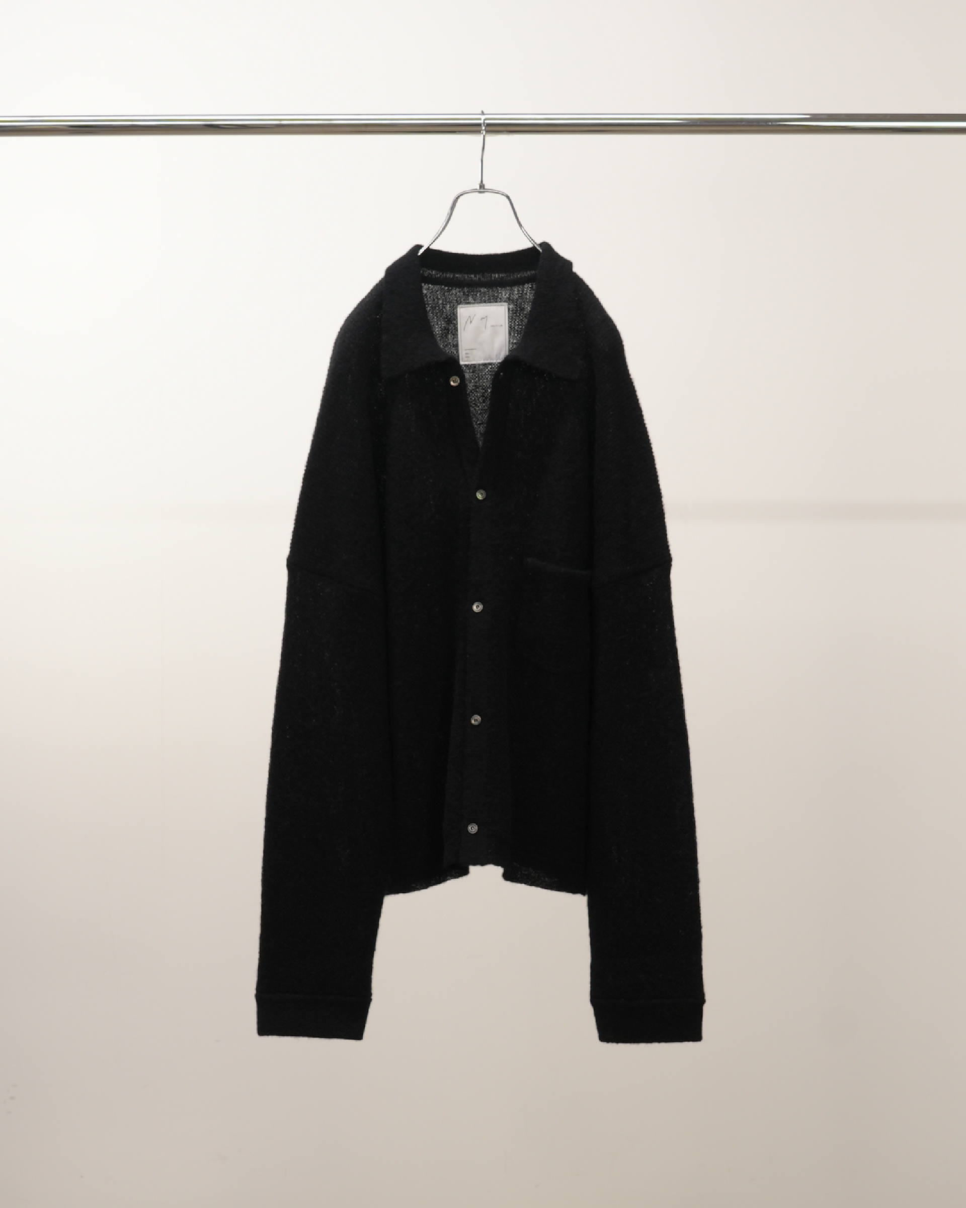 ANCELLM ancellm アンセルム KIMONO KNIT SHIRT KIMONO KNIT SHIRT(BLACK) – ANCELLM