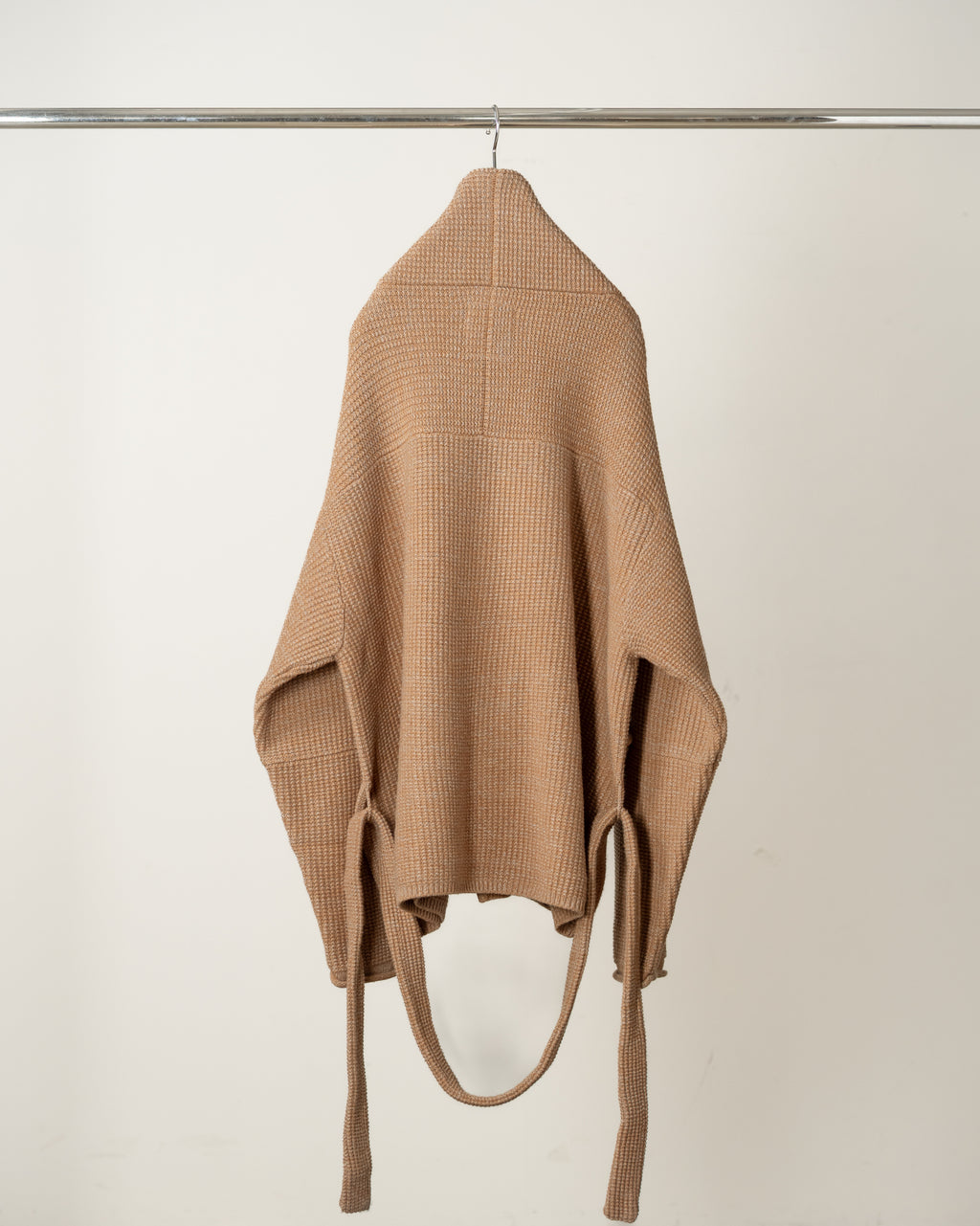 SHAWL COLLAR KNIT CARDIGAN(CAMEL)