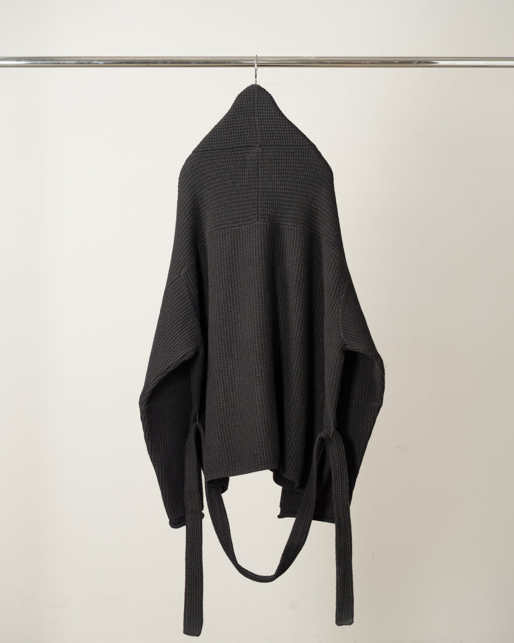 SHAWL COLLAR KNIT CARDIGAN(BLACK)