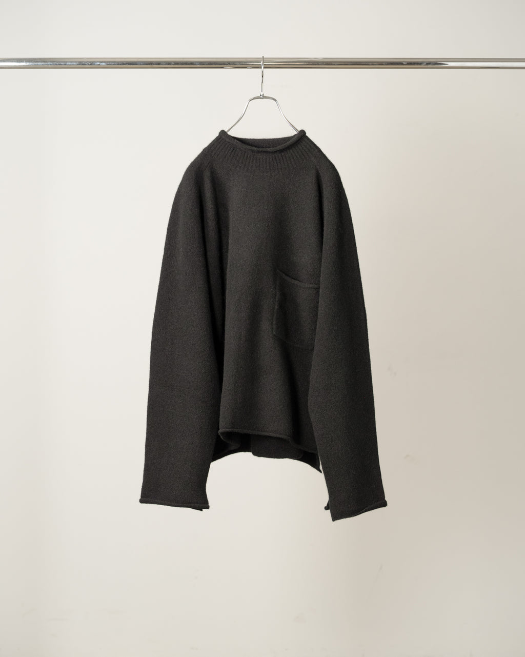 ROLLNECK LS KNIT(BLACK)