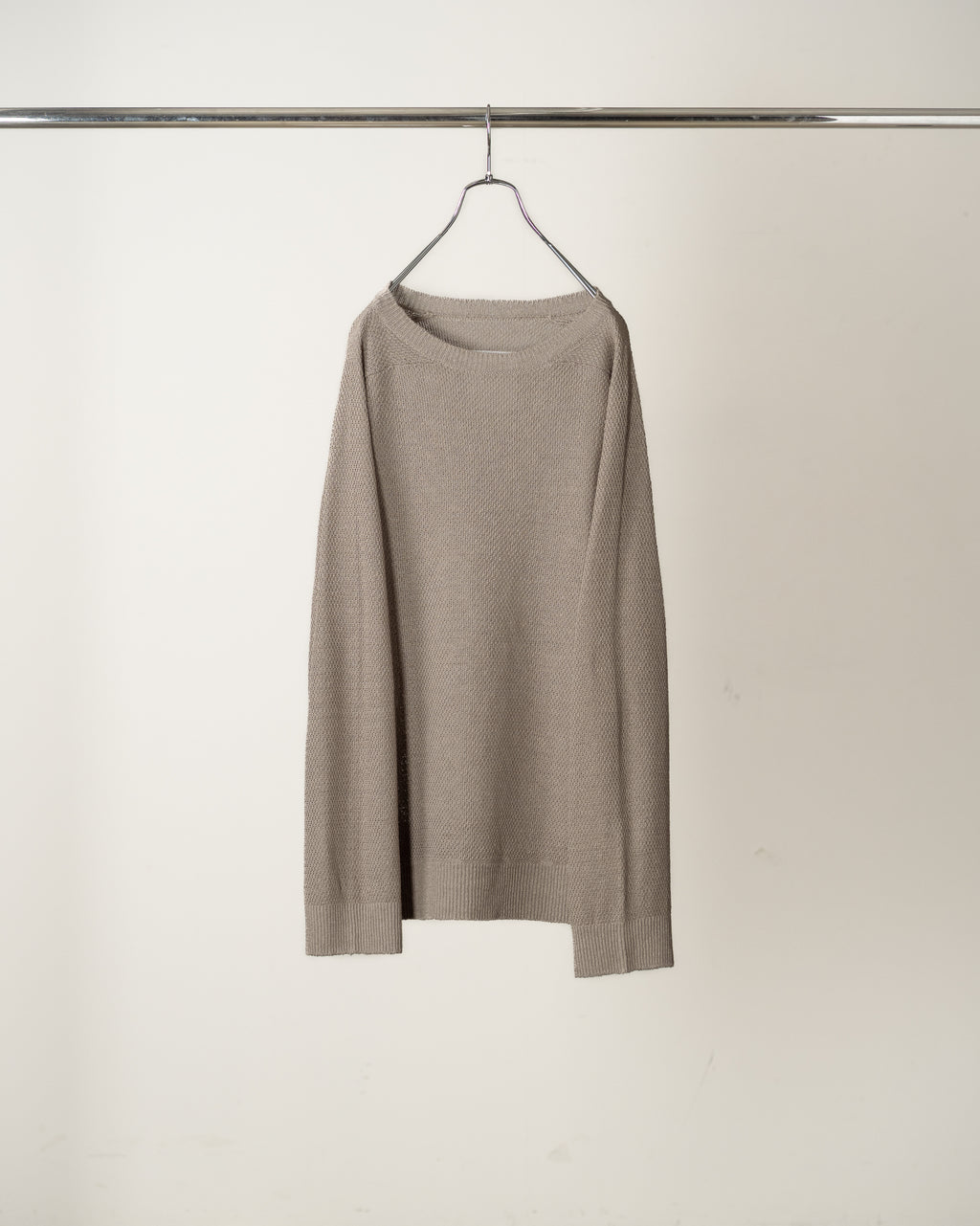 LINEN TUCK IN KNIT(GREIGE)